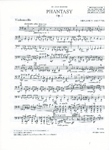 Britten, B.: Phantasy Quartet, Op. 2 (oboe, violin, viola and cello)