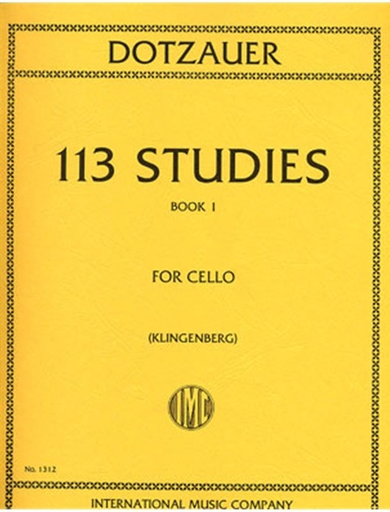 Dotzauer (Klingenberg): 113 Studies Vol.1 (cello) IMC