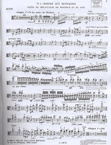 Berlioz, H.: Harold in Italy (viola & piano)