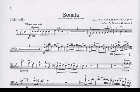 Beethoven (Markevitch): Sonata Op.64 (Cello & Piano)