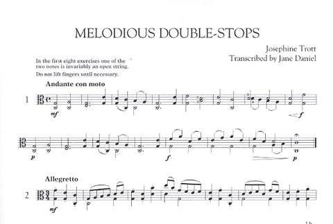 Trott, Josephine: Melodious Double Stops Bk.1 (viola)