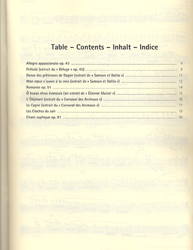 Saint-Saens, Camille: Collection for Cello & Piano, Vol. 1