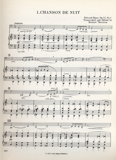 Elgar, Edward: Two Songs for Double Bass & Piano
