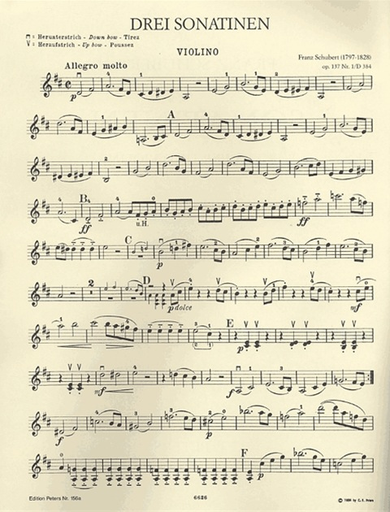 Schubert, Franz (Hermann) : 3 Sonatinas Op.137 (violin & piano)