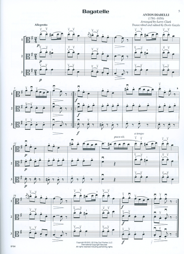 Clark, Larry & Gazda, Doris: Compatible Trios for Strings-32 Trios That Can Be Played by Any Combination of String Instruments (3 violas)