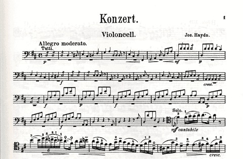 Haydn, F.J. (Klengel): Cello Concerto in D (cello & piano)