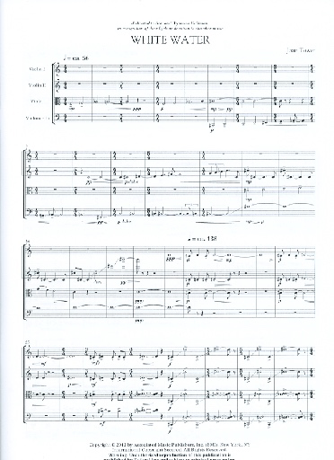 Tower, J: White Water - String Quartet No.5 (string quartet)