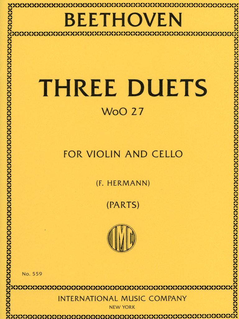 Beethoven, L.van (Hermann): Three Duets WoO 37 (Violin & Cello), International