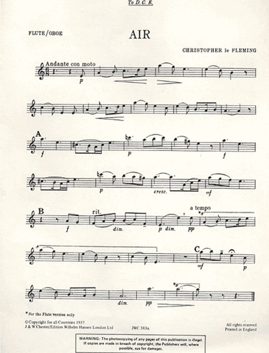 LeFleming, Christopher: Air & Dance (violin & piano)