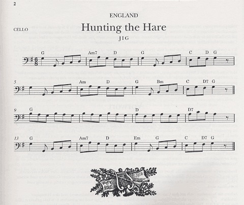 Jones, E.H.: Jigs, Reels & More (cello, piano, and guitar chords)