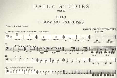 Gruetzmacher: Daily Studies Op.67 (cello)