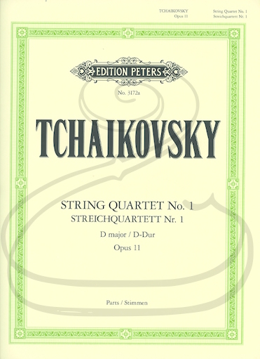 Tchaikovsky (Hilf): (parts) String Quartet No.1 in D Major, Op.11 (string quartet) Edition Peters