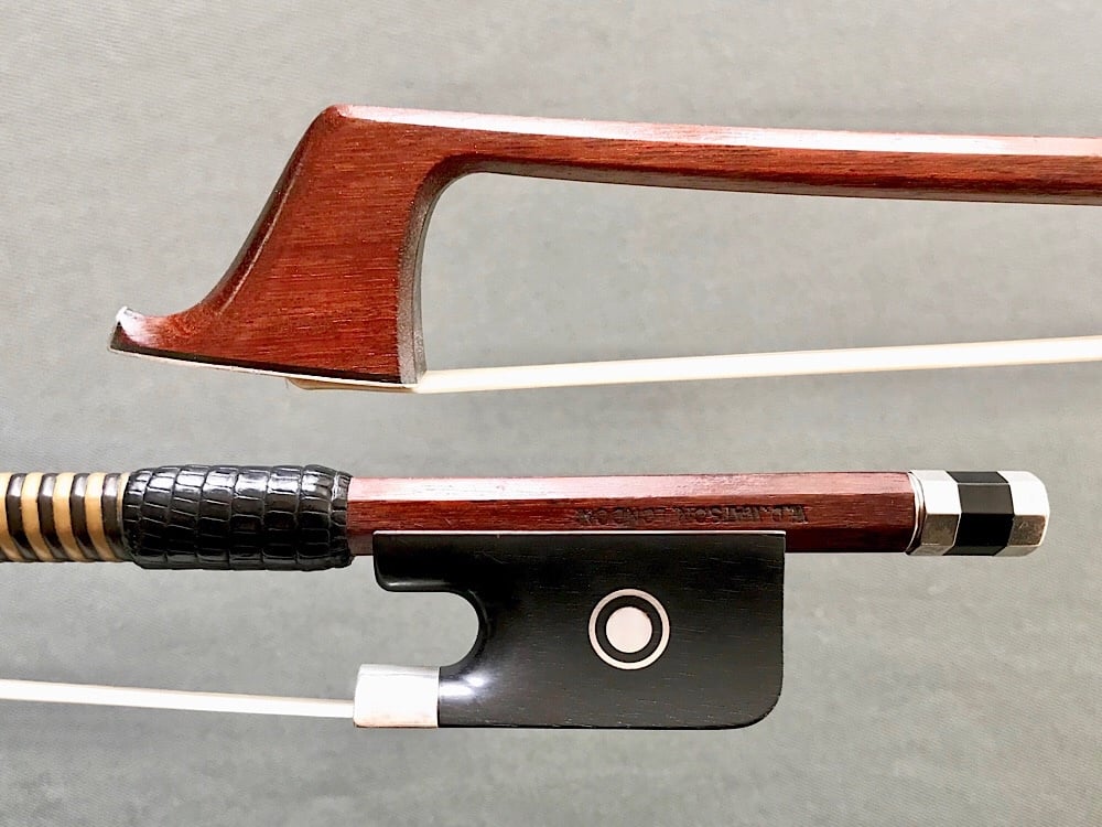 W.D. WATSON LONDON silver cello bow, 71.5 grams, ENGLAND