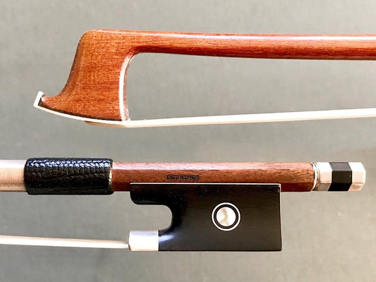 I STRINGS V. ZUCCHI 3/4 round silver Pernambuco violin bow, BRASIL