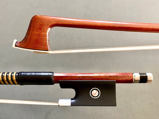 CIRILO SOUSA 3/4 nickel Pernambuco violin bow, BRAZIL