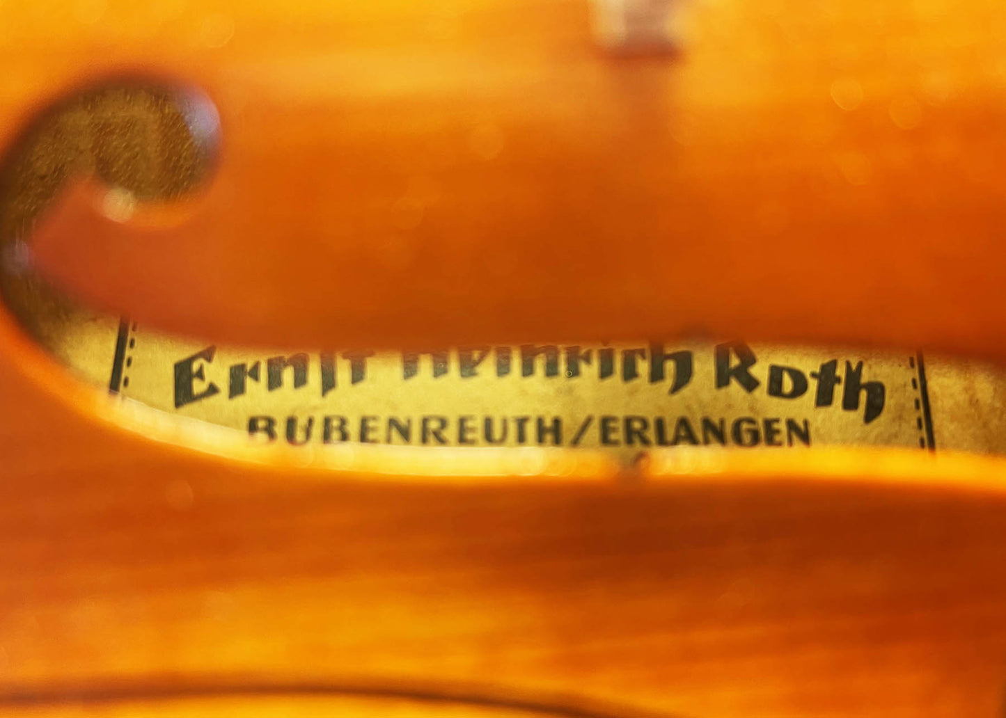 Ernst Heinrich Roth violin, 1982, Bubenreuth / Erlangen, GERMANY, s/n EO 0775