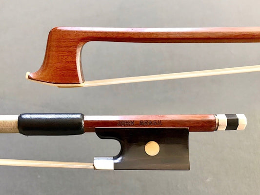 JOHN BRASIL octagonal Pernanbuco violin bow, nickel, BRAZIL