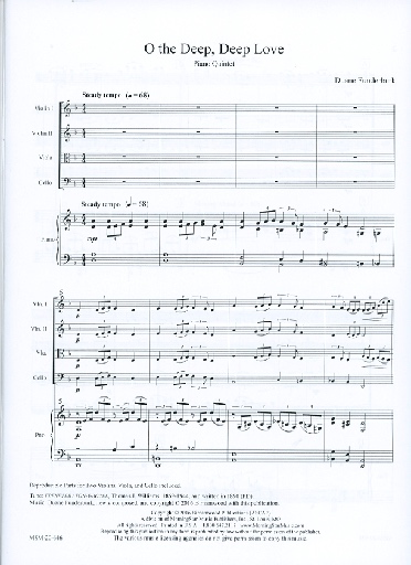 Funderbunk, Duane: O the Deep, Deep Love (piano quintet)