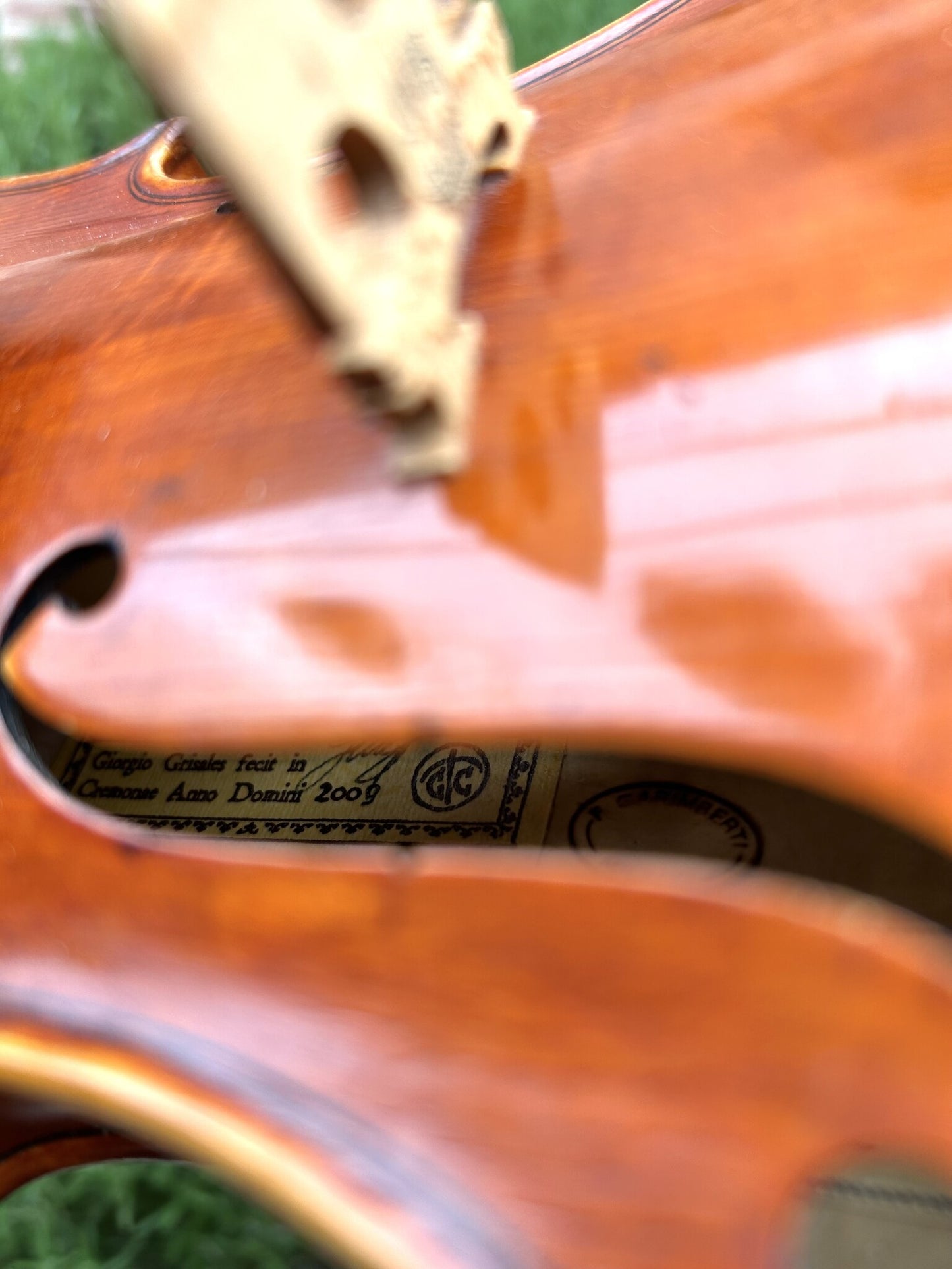 Giorgio Grisales violin, Garimberti model, 2009 Cremona | Metzler Violins