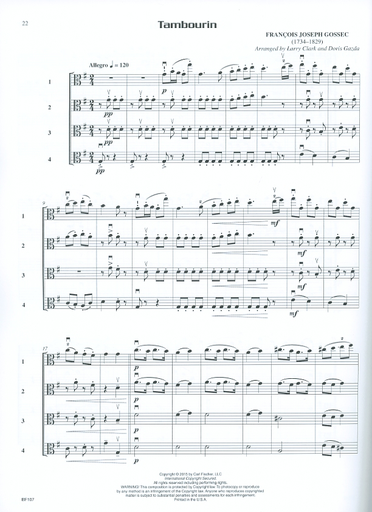 Gazda, Doris & Larry Clark: Compatible Quartets for Strings: 21 quartets that can be played by any combination of string instruments (4 violas)