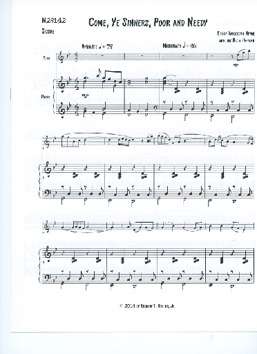 Heffler, R: Come, Ye Sinners, Poor and Needy (viola & piano)