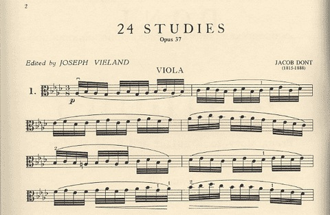 Dont, j (Vieland): 24 Studies Op.37 (Viola)