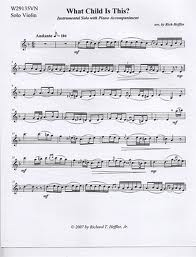 Heffler, R.: What Child is This?(violin & piano)