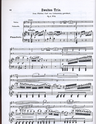 Beethoven, L. van: Piano Trio Op. 1 No. 2 (piano, violin, cello)