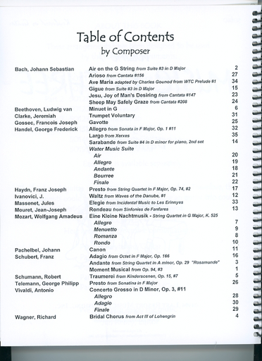 Kelley, Daniel: Music for Three Vol.1 Favorites from the Baroque, Classical & Romantic Periods (piano or guitar)