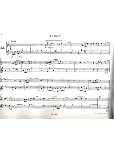 Berio, L.: Duetti per Due Violini (2 violins)