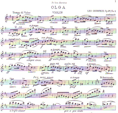 Ornstein, Leo: 3 Russian Impressions Op.37 (violin & piano)