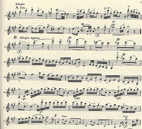 Mozart, W.A. (Galamian): Concerto No. 5 in A K. 219 (violin & piano) IMC