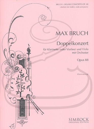 Bruch (Lindemann): Double Concerto, Op.88 (violin/clarinet, viola, & piano reduction) Simrock