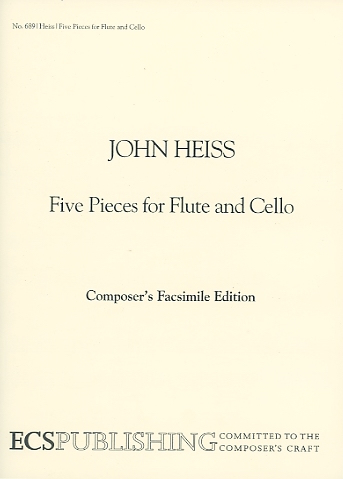 Heiss: Five Pieces for Flute & Cello (flute & cello) ECS Publishing