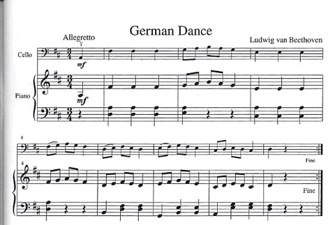 Beethoven, L.van (Duncan): The Student Cellist (Cello & Piano)