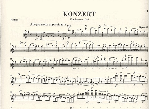 Mendelssohn, F. (Scheideler, ed.): Concerto, Op.64, in E Minor, urtext (violin & piano)