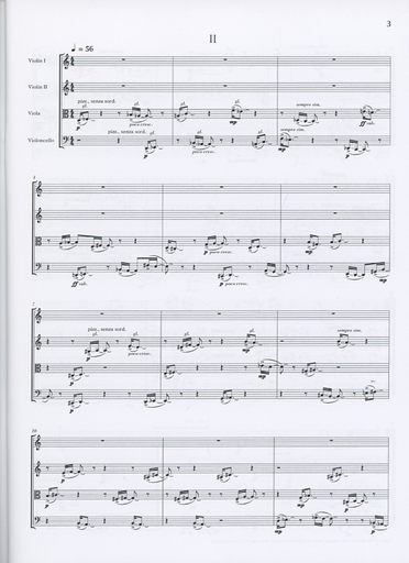 Sheng, Bright: String Quartet No. 4 (Silent Temple) score and parts