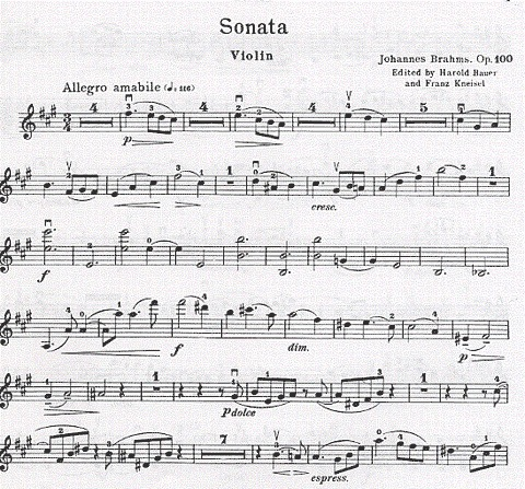 Brahms, Johannes: Sonata #2 Op.100 A maj (violin & piano)