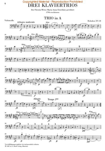 Haydn, F.J.: Piano Trios Vol.4 Henle urtext edition (violin, Cello, Piano)