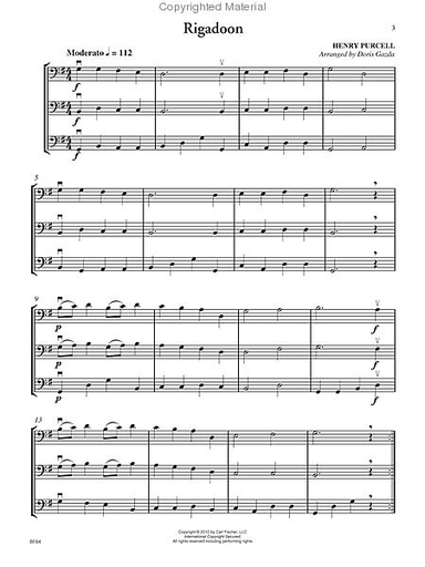 Gazda, Doris: Progressive Trios (3 cellos)