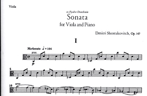 Shostakovich, D.: Sonata Op.147 (viola & piano)