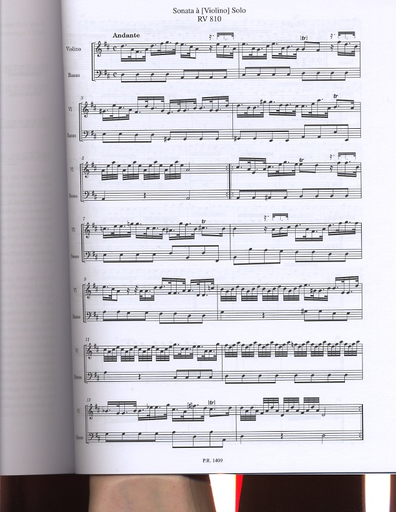 Vivaldi, Antonio: Sonata RV 810 for violin and basso continuo