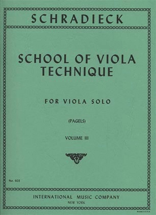 Schradieck (Pagels): School of Viola Technique Vol.3