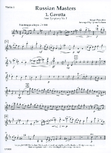 Latham (arr.): Russian Masters for String Quartets (2 violins, viola, cello, and score)