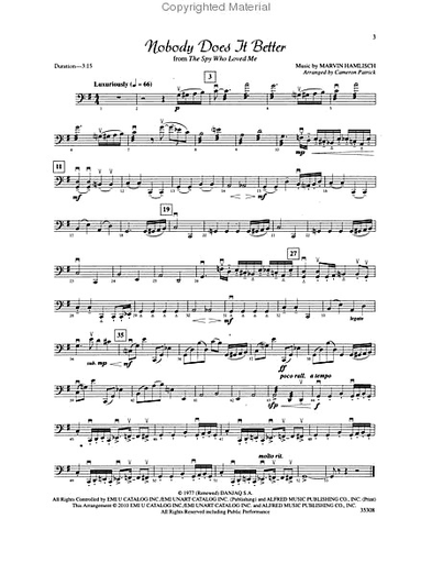 Patrick: Movie String Quartets (cello)