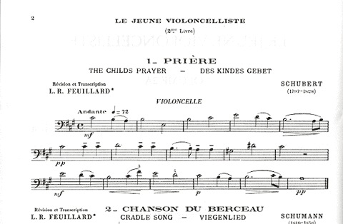 Feuillard, L.R.: The Young Cellist, Vol.2A (cello, and piano)