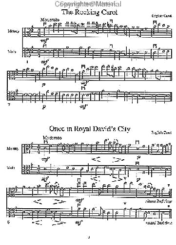 Duncan: Christmas Solos for Beginning Viola (viola/piano or 2 violas/piano)