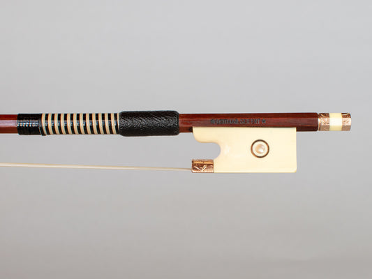 *Lothar Seifert* engraved gold & ivory violin bow, GERMANY, 65g