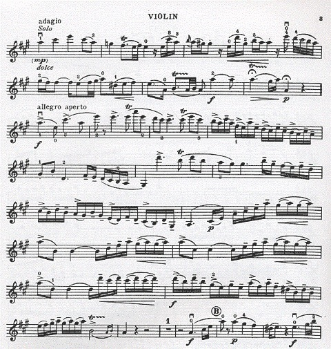 Mozart, W.A. (Auer): Concerto #5 in A K.219 (violin & piano)