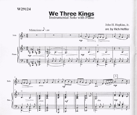 Heffler, R.: We Three Kings (violin & piano)